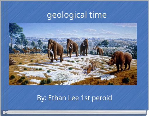 Front cover of 'geological time' 