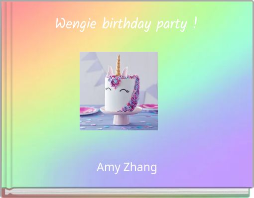 Front cover of 'Wengie birthday party !' 