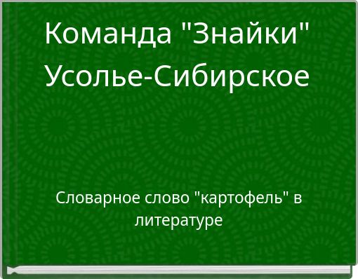 Команда "Знайки" Усолье-Сибирское