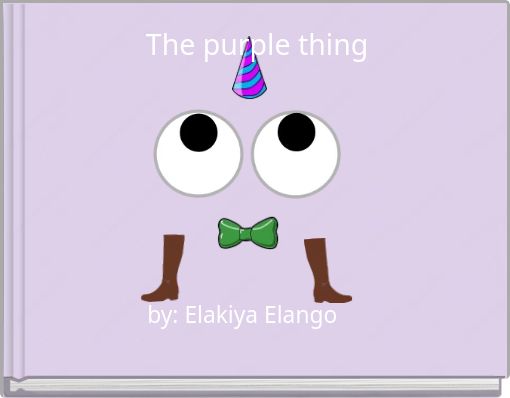 Front cover of 'The purple thing' 