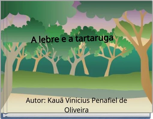 Front cover of 'A lebre e a tartaruga' 