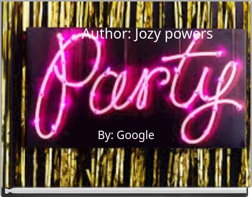 Front cover of 'Author: Jozy powers' 