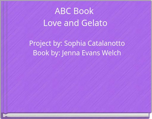 ABC Book Love and Gelato
