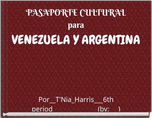 PASAPORTE CULTURAL para VENEZUELA Y ARGENTINA