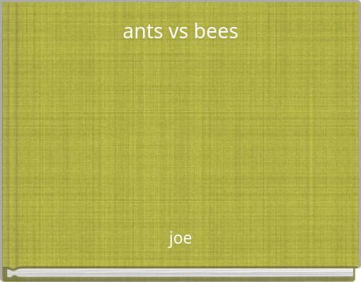 Book Cover for: ants vs bees