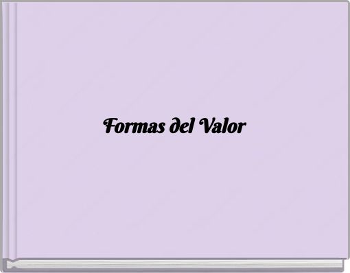 Formas del Valor