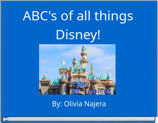 Front cover of 'ABC's of all things Disney!' 