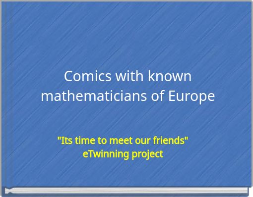 Comics with known mathematicians of Europe