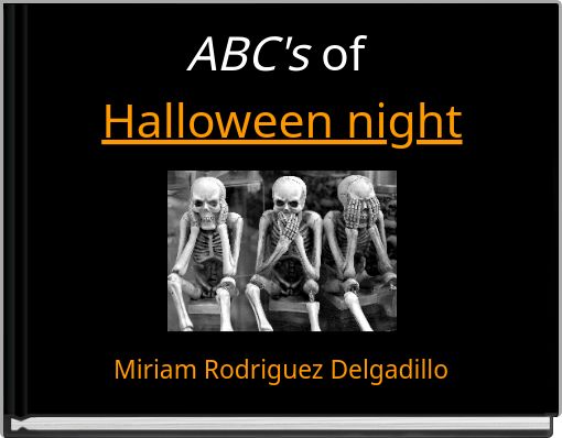 Front cover of 'ABC's of Halloween night' 