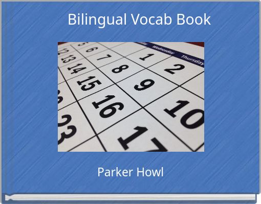 Bilingual Vocab Book