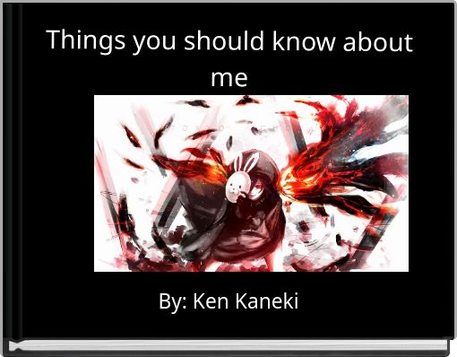 Front cover of 'Things you should know about me' 