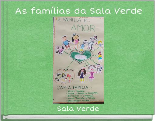 Front cover of 'As famílias da Sala Verde' 