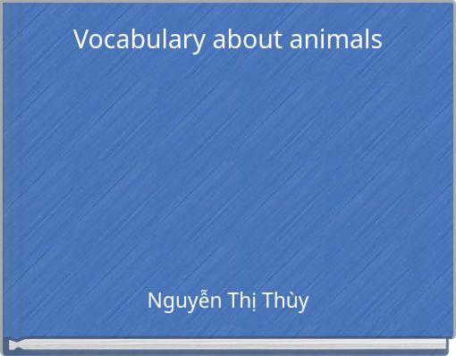 Vocabulary about animals