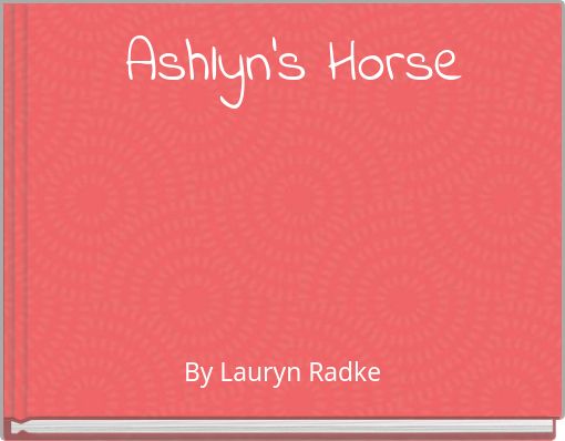 Front cover of 'Ashlyn's Horse' 