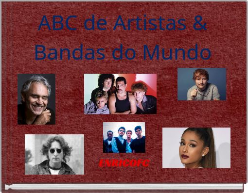 Front cover of 'ABC de Artistas & Bandas do Mundo' 