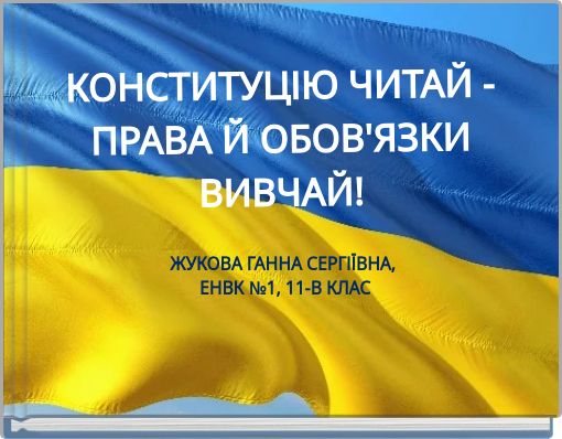 КОНСТИТУЦІЮ ЧИТАЙ - ПРАВА Й ОБОВ'ЯЗКИ ВИВЧАЙ!