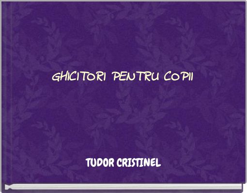 Front cover of 'GHICITORI PENTRU COPII' 