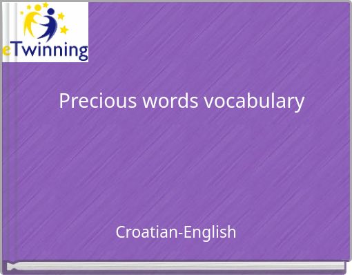 Front cover of 'Precious words vocabulary' 