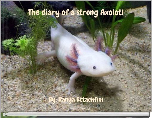 Front cover of 'The diary of a strong Axolotl' 
