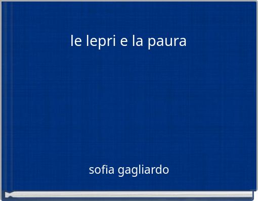 le lepri e la﻿ paura
