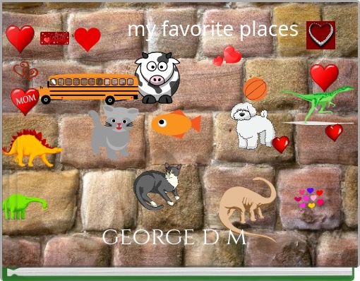 Front cover of 'my favorite places' 