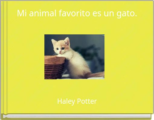 Mi animal favorito es un gato.