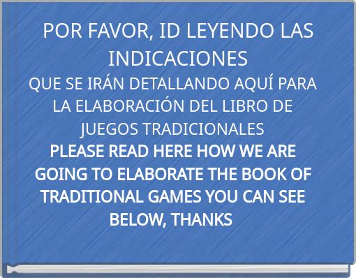 POR FAVOR, ID LEYENDO LAS INDICACIONES