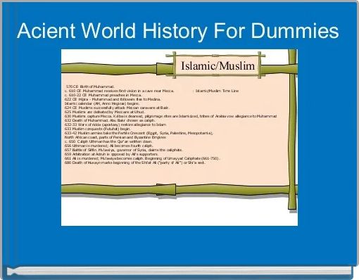 Acient World History For Dummies