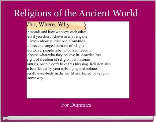 Religions of the Ancient World 