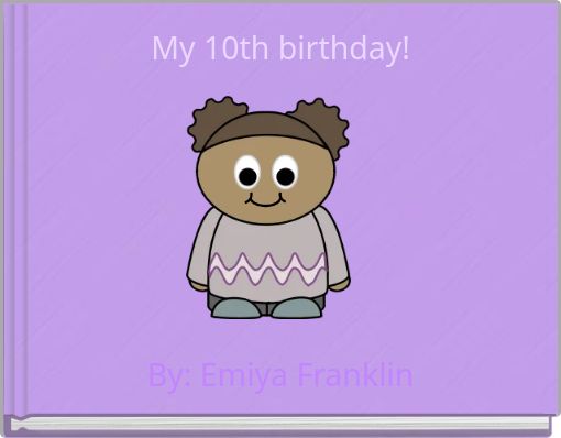 Front cover of 'My 10th birthday!' 