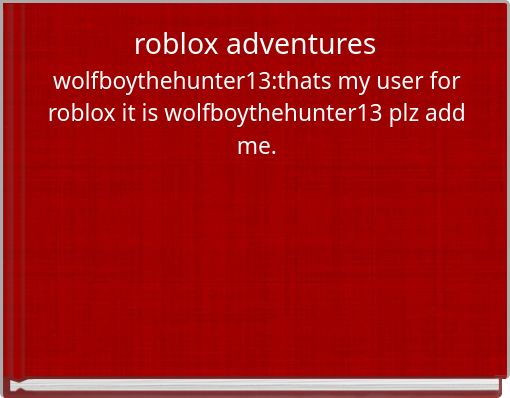 roblox adventures