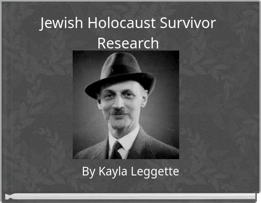 Front cover of 'Jewish Holocaust Survivor Research' 