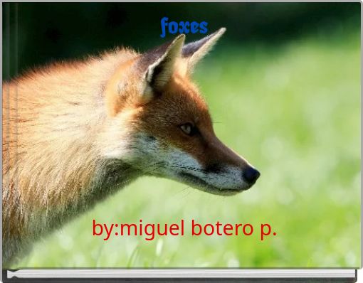 Front cover of 'foxes by:miguel botero p.' 