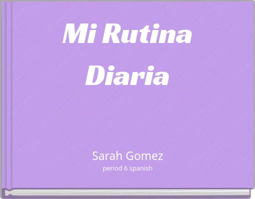 Front cover of 'Mi Rutina Diaria' 