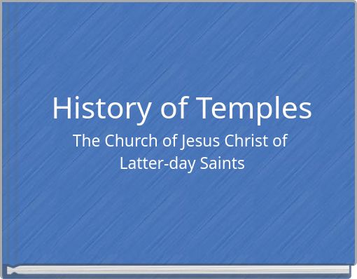 History of Temples