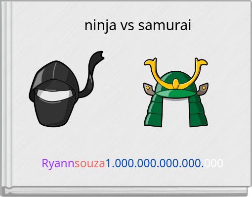 Front cover of 'ninja vs samurai' 