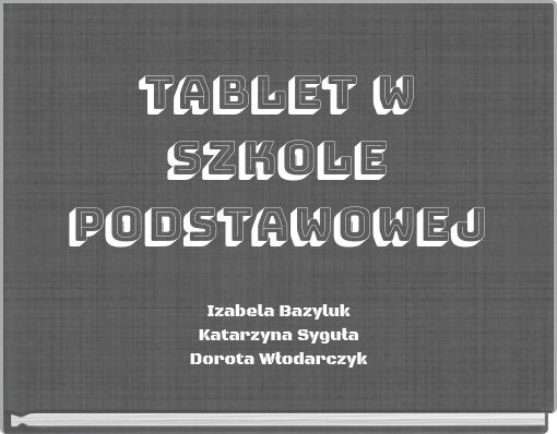 Tablet w szkole podstawowej