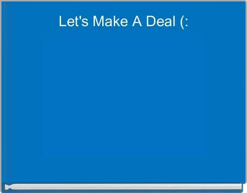 Front cover of 'Let's Make A Deal (:' 