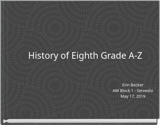History of Eighth Grade A-Z