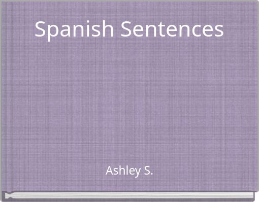 Front cover of 'Spanish Sentences' 