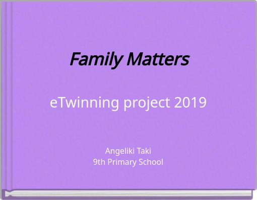 Family MatterseTwinning project 2019