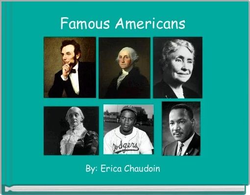 Front cover of 'Famous Americans ' 