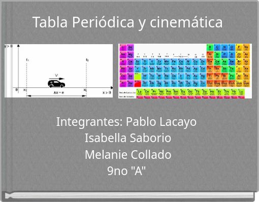 Front cover of 'Tabla Periódica y cinemática' 