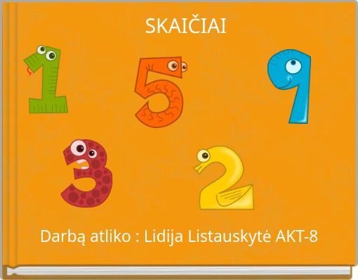 Front cover of 'SKAIČIAI' 