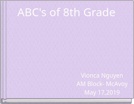 ABC's of 8th Grade