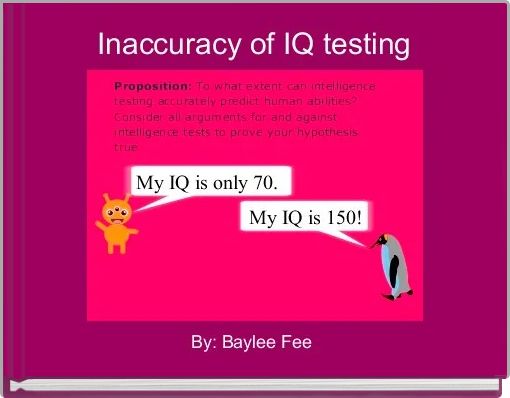 Inaccuracy of IQ testing