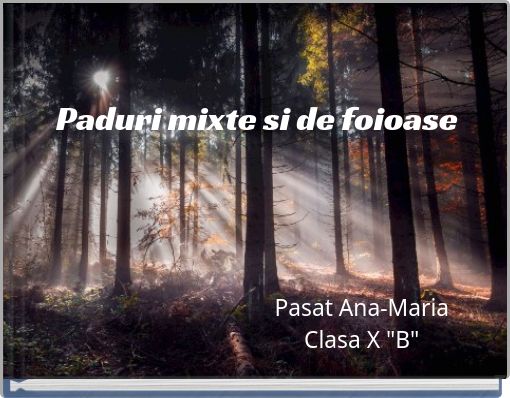 Paduri mixte si de foioase