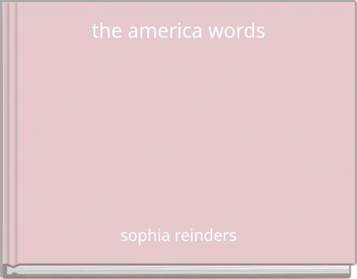 the america words