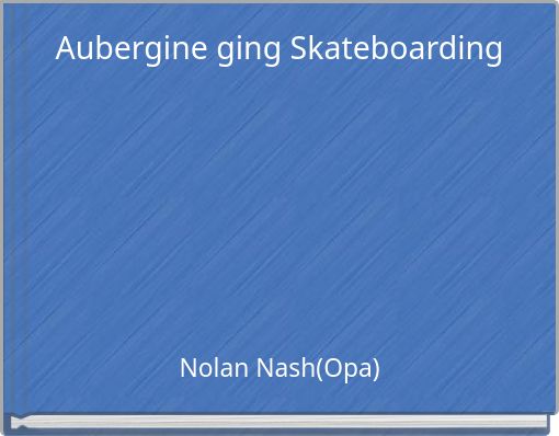 Aubergine ging Skateboarding