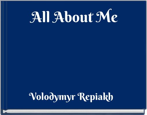 Front cover of 'All About Me' 